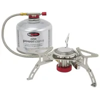 Go System Gaskocher Sirocco Mini Camping Gaskocher, Trekking Outdoor Kocher Faltbar 3000 W silberfarben