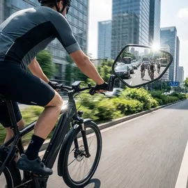 Busch & Müller Cycle Star E Fahrradspiegel kurz abklappbar schwarz