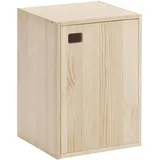 Astigarraga Kit Line Schrank mit 1 Tür und 2 Einlegeböden, Kiefernholz, 53,5 x 37,3 x 33 cm