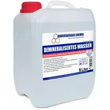 5 L Demineralisiertes Wasser/VE-Wasser entionisiert – DIN-konform, Ersatz für destilliertes Wasser – für Auto, Batterie, Haushalt, Dampfbügeleisen & Labor