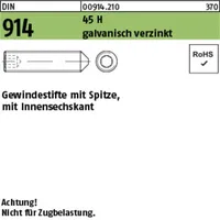 F. REYHER Nchfg. GmbH & Co. KG Gewindestift DIN 914 Spitze/Innen-6kt M8 x 20 200 Stück