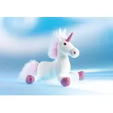 Schaffer Knuddel mich! 5520 Shiny Rudolf Schaffer Collection Plüsch Einhorn, Weiß/Pink, 18 cm