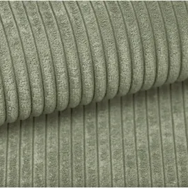 kaiser möbel Ecksofa Designer MODENA STUDIO stoff Dicker cord Poso Hellgrün Rechts