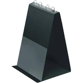 Veloflex Tischflipchart V4102080 DIN A4 hoch 4Ringe 10Hüllen Schwarz