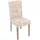 MCW Esszimmerstuhl Littau Schrift 2er-Set Textil mit Schriftzug Creme Beine Struktur - Eiche
