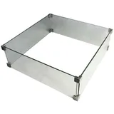 ELEMENTI Feuerschutz Glasumrandung transparent 32 x 11 x 50 cm