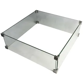 ELEMENTI Feuerschutz Glasumrandung transparent 32 x 11 x 50 cm