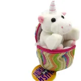 Kögler 75760 - Emily, Mini Einhorn aus Plüsch im Ei, 13 cm groß, kleines Plüschtier zum Kuscheln und Liebhaben, als kleines Geschenk für Kinder, Jungen und Mädchen