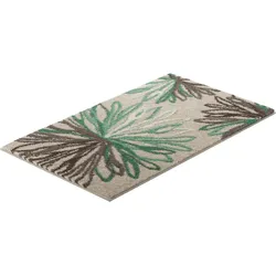 Badematte GRUND Gr. 3, grün (grün, natur), rechteckig (70cm x 120cm),, Badematten
