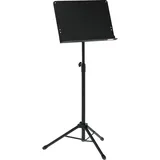 Gewa Orchesternotenpult - Metall - zusammenlegbar - Platte Vollmaterial und abnehmbar - ABS und Prismenverbindung - Höhe 67-120 cm - Gewicht 3,8 kg - schwarz