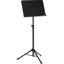 Gewa Orchesternotenpult - Metall - zusammenlegbar - Platte Vollmaterial und abnehmbar - ABS und Prismenverbindung - Höhe 67-120 cm - Gewicht 3,8 kg - schwarz