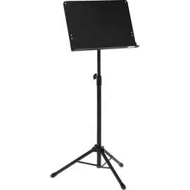 Gewa Orchesternotenpult - Metall - zusammenlegbar - Platte Vollmaterial und abnehmbar - ABS und Prismenverbindung - Höhe 67-120 cm - Gewicht 3,8 kg - schwarz