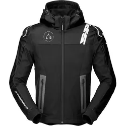 Spidi Warrior Motorrad Hoodie, schwarz-weiss, Größe 3XL für Männer