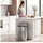 Homcom Mülleimer mit Sensor 48 l Silber