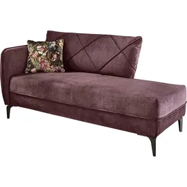 Jockenhöfer Recamiere Novara 165 x 86 x 85 cm lila Polyester