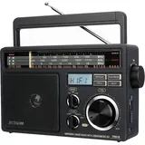 Retekess TR618 Tragbare Radio Batteriebetrieben, Kofferradio für Senioren, Weltempfänger AM FM SW, USB SD TF, Küche, Geschenk für die Familie(S... - Dunkelgrau