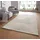 Taracarpet Moderner In & Outdoor Kurzflor Boho Skandi Designer Teppich mit 3D Effekt für Wohnzimmer Schlafzimmer und die Küche auch für Balkon und Terrasse geeignet Creme 80x150 cm