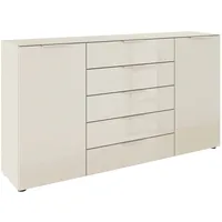 Rauch Kombikommode 180 x 99 x 42 cm Beige / Glas Beige (Champagner)