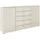 Rauch Kombikommode 180 x 99 x 42 cm Beige / Glas Beige (Champagner)