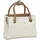 Valentino Alexia Shopper Kunstleder Weiß/Braun