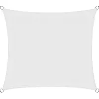 casa pura Atmungsaktives Sonnensegel quadratisch 300 x 300 cm Weiß