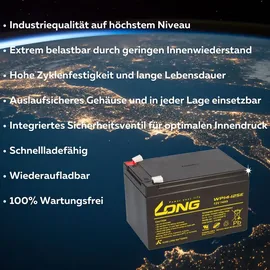 KungLong Elektro-Roller-Scooter Batterie Akku 12V 14AH zyklenfest Long