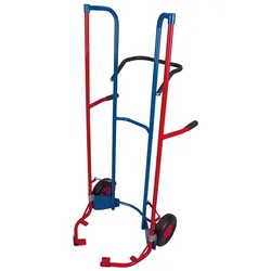 Reifenkarre hoch RAL5010 Enzianblau Reifen Radsatz Lenkrolle Transportrolle