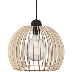 Pendelleuchte »Chino 30«, 1 flammig, Leuchtmittel E27   ohne Leuchtmittel, Hängeleuchte, aus Holz Lamellen, holzfarben, , 16410054-0