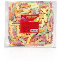 fruchtgummi-sauer Red Band bunte Gummi Stäbchen gezuckert und super sauer 500g