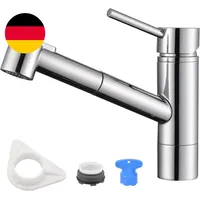 DAYONE Küchenarmatur Mit Ausziehbarer Brause, Spültischarmatur Mit Herausziehbar