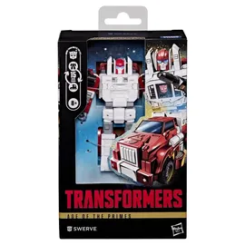 Transformers Age of the Primes Swerve, verwandelbare Deluxe-Klasse Action-Figur 11 cm, Blau/Weiß