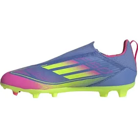 adidas F50 League Laceless FG/MG Blue Fusion / Lucid Lemon / Lucid Pink 28