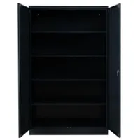 Proregal Stahlschrank, Anthrazit, Metall, Rechteckig, 120x195x42 cm, Arbeitszimmer, Aktenschränke