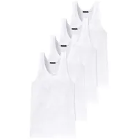 SCHIESSER Unterhemd / Tanktop Cotton Essentials Authentic in Weiß | Gr.: L
