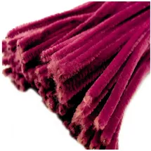 maDDma Pfeifenreiniger 20er Chenille-Draht 6mm, Länge 30cm, 28 Farben wählbar, Farbe:fuchsia