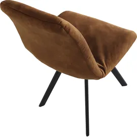 GUTMANN FACTORY Stuhl GUTMANN FACTORY, gold (gold, schwarz), 2 Stk., Veloursstoff uni, Polyester, Stühle