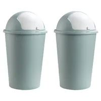 Home4You Mülleimer 50 l Pastellgrün