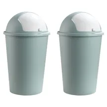 Home4You Mülleimer 50 l Pastellgrün