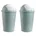 Home4You Mülleimer 50 l Pastellgrün