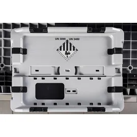Cemo GmbH Batterie-Sammelbox Polyethylen 400 x 300 x 240 mm grau