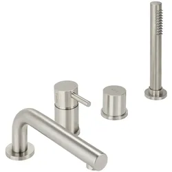 Herzbach DESIGN IX Vierloch-Wannenarmatur für Fliesen- oder Wannenrandmontage