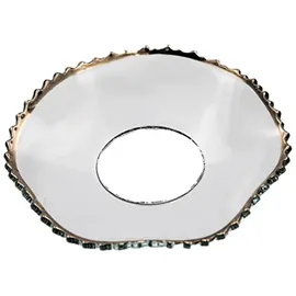 holfeuer crystal design Kerzenmanschette Gezackt, gewellt Goldrand Gold