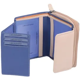 glücksnugget Herren Geldbörse hellblau-mandarine-beige