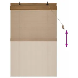 vidaXL Bambusrollo 100 x 160 cm Braun