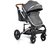 Moni Kinderwagen Gala Tragetasche Sportsitz umbaubar Wickeltasche Sitz umkehrbar schwarz