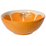 Decoris Müslischale CITRI, Ø 15 cm - Orange Weiß - Dolomit - Orangenform