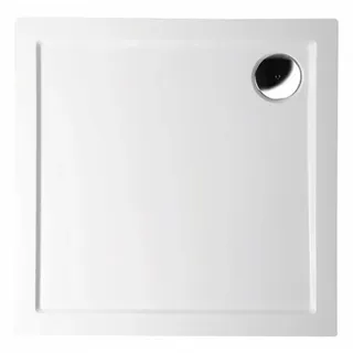 Polysan AURA Gussmarmor-Duschwanne, Quadrat 90x90x4cm,