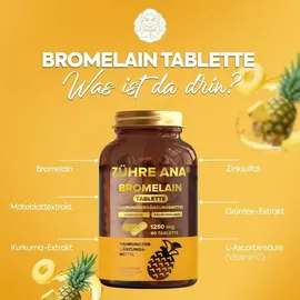 Zühre Ana Bromelain Kapseln 1250 mg 60 Kapseln