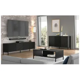 AC-Deco Sideboard ¦ schwarz ¦ Maße (cm): B: 150 H: 87