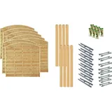 Tetzner & Jentzsch Dichtzaun Madison 5 Set 7 Elemente 1,80 x 13,32 m braun/grün